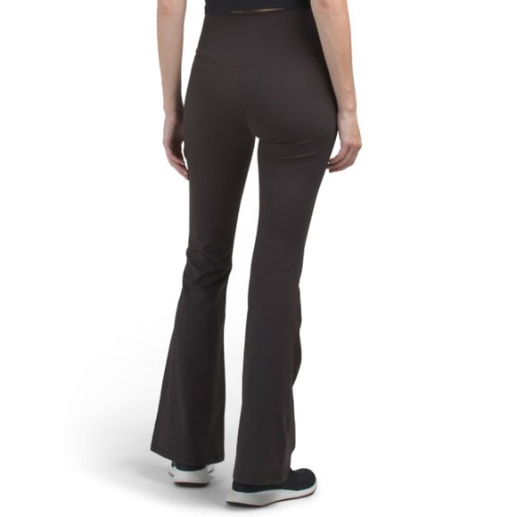 YOGALICIOUS Chocolate Lux Sophia Crossover Flared Leg Pants - Picture 2 of 2